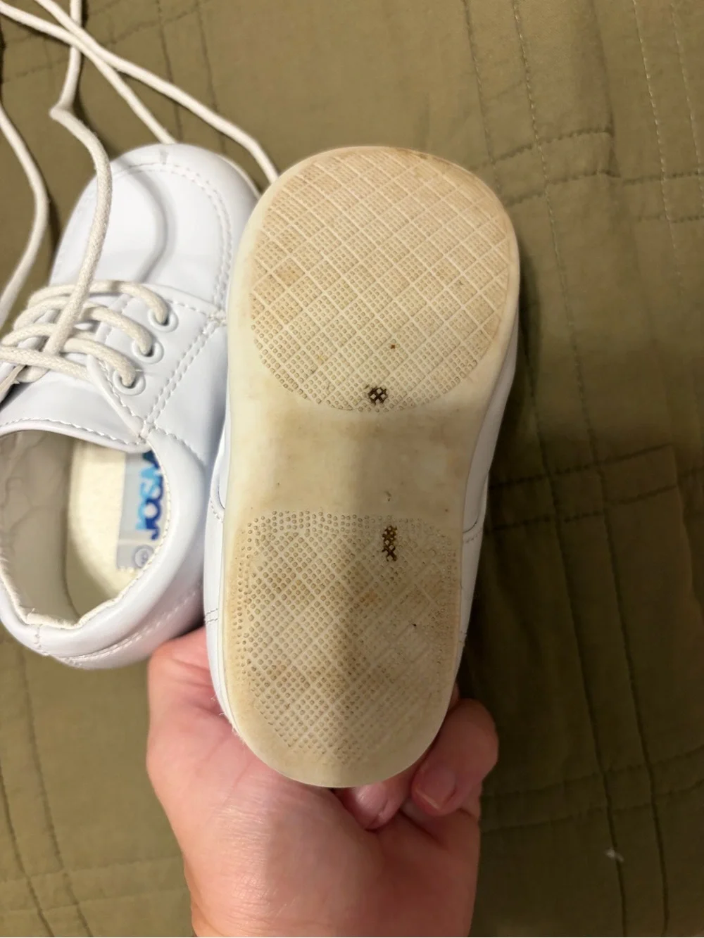 Toddler White Leather Lace-Up Dress Shoes